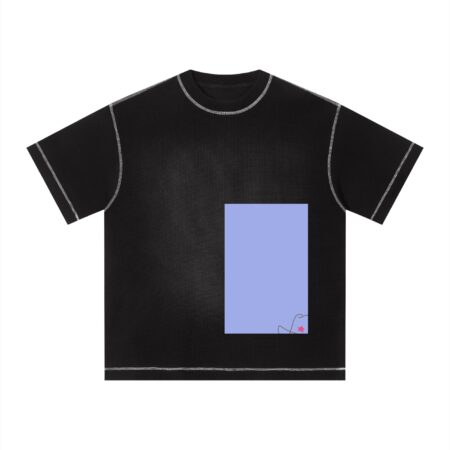 test000.  Unisex Sunfade Waffle Boxy T-Shirt