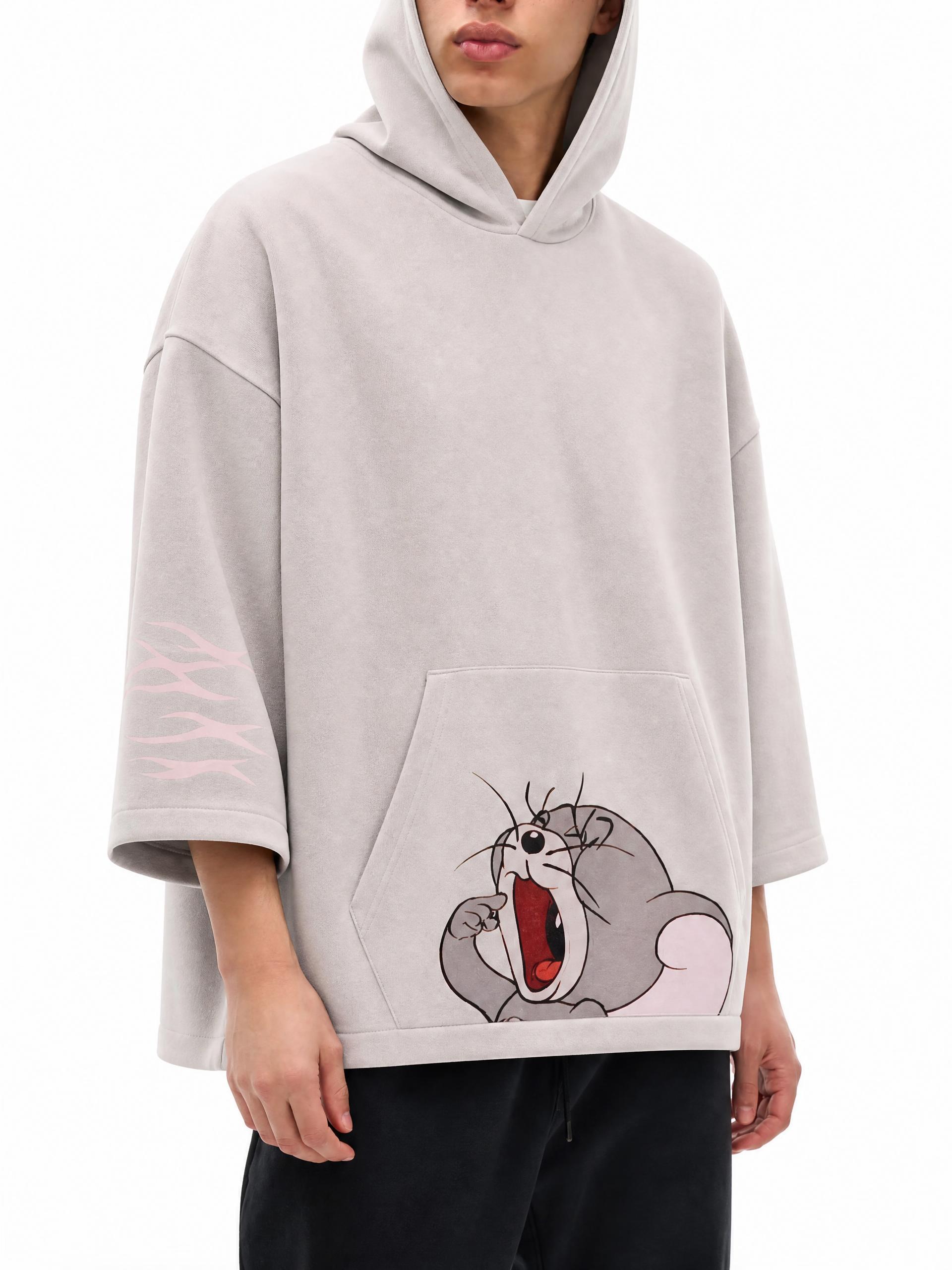 Streetwear Unisex Monkey Washed Dyed Fleece Hoodie - Image 9